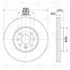 TRIALLI DF210208 DF 210208_диск тормозной передний!\ Opel Astra H 04&gt; / Combo C 01&gt; / Meriva A 03&gt;