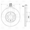 TRIALLI DF210211 Диск торм. для а/м Opel Vectra B (95-)/SAAB 9-3 (98-)/9-5 (01-) перед. R15 d=288 (DF 210211)