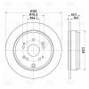 TRIALLI DF230117 DF 230117_диск тормозной задний!\ Honda CR-V 2.0/2.4/2.2CTDi 06&gt;