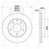 TRIALLI DF250108 DF 250108_диск тормозной передний!\Mazda 626/MX-6/Xedos 6 1.6-2.5 91&gt;
