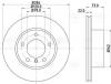 TRIALLI DF261006 Диск торм. для а/м BMW 1 (F20) (11-)/2 (F22) (13-) перед. d=284 (DF 261006)