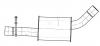 TRIALLI EAM1817 EAM 1817_глушитель сред. резон.!\ VW Tiguan 2.0i 08&gt;