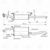 TRIALLI EMM0504 EMM 0504_глушитель задняя часть!\ Chevrolet Aveo 1.2/1.4i 02&gt;