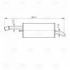 TRIALLI EMM1006 Глушитель для а/м Ford Fiesta (01-) 1.25i/1.3i/1.4i осн. (алюм. сталь) (EMM 1006)