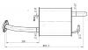 TRIALLI EMM1903 EMM 1903_глушитель!\ Toyota Corolla 1.4i/1.6i Hatchback 01&gt;