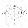 TRIALLI EMPF5213 EMPF 5213_Фланец универ. d=52 под шпильку 13mm. (нерж. алюм. сталь) (EMPF 5213)