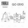 TRIALLI GO0510 GO 0510_к-кт ШРУСа внутреннего! прав.\ Chevrolet Epica 2.0i MT 06&gt;