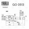 TRIALLI GO0513 GO 0513_ШРУС внутренний левый к-кт! AT \ Chevrolet Aveo T300 1.6i 11&gt;