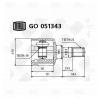 TRIALLI GO051343 ШРУС внутренний