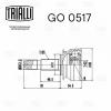 TRIALLI GO0517 ШРУС для а/м Chevrolet Cobalt (11-) 1.5i MT (наруж.) (GO 0517)
