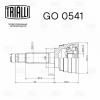 TRIALLI GO0541 GO 0541_ШРУС наруж.! Linea Perfecto\ Daewoo Matiz 98&gt;
