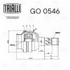 TRIALLI GO0546 ШРУС Daewoo Nexia 94-; Chevrolet Aveo 02-, Lacetti 04-, Lanos 97- внутренний Trialli Perfecto