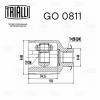 TRIALLI GO0811 GO 0811_ШРУС внутренний правый к-кт!\ Hyundai Tucson 2.0i 04&gt;/ix35 2.0i 10&gt;