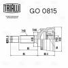 TRIALLI GO0815 ШРУС для а/м Hyundai Matrix (01-) 1.8i (наруж.) (GO 0815)