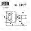 TRIALLI GO0819 GO 0819_ШРУС внутренний задний к-кт!\ Hyundai Tucson 04&gt;/Santa Fe 06&gt;/KIA Sorento 09&gt;