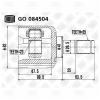 TRIALLI GO084504 ШРУС внутренний