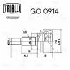 TRIALLI GO0914 GO 0914_ШРУС наружный к-кт!\ Renault Kangoo II 1.6i/1.5dCi 07&gt;