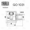 TRIALLI GO1031 GO 1031_ШРУС внутр.! прав.\ Ford Mondeo III 1.8i/2.0i 00&gt;