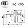 TRIALLI GO1050 GO 1050_ШРУС наруж. зад. к-кт!\ Land Rover Range Rover 02&gt;