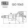 TRIALLI GO1063 GO 1063_ШРУС наруж.! 30 шлц.\ Ford Transit VIII 2.2TDCi 13&gt;
