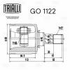 TRIALLI GO1122 GO 1122_к-кт ШРУСа внутреннего! лев.\ Mitsubishi Outlander 2.0i AT 03&gt;