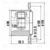 TRIALLI GO1986 ШРУС для а/м Toyota HiAce (89-) (внутр.) (GO 1986)