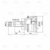 TRIALLI GO1988 ШРУС Toyota Land Cruiser Prado (J150) 09- наружный Trialli