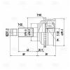 TRIALLI GO2519 ШРУС для а/м Mazda 6 (02-) MT ABS (наруж.) (33 шлц.) (GO 2519)