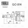 TRIALLI GO814 ШРУС для а/м Mazda Tribute (00-)/Ford Maverick (01-) (наруж. перед.) (GO 814)