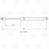 TRIALLI GS0908 GS 0908_амортизатор капота газовый!\ Renault Logan II 12&gt;/Sandero II 14&gt;