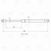 TRIALLI GS1802 Амортизатор капота VW Golf IV 97-, Bora 98- Trialli