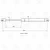 TRIALLI GS1822 GS 1822_амортизатор багажника газовый со спойлером лифтбек!\ Skoda Octavia A5 04&gt;
