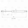 TRIALLI GS2005 Амортизатор (упор) для а/м Citroen Berlingo Multispace (08-) выпуск с 03.2009 (стекла крышки багажни