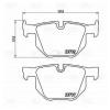 TRIALLI PF4006 PF 4006_колодки дисковые задние! с антискр. пл.\ BMW E60 2.0i-4.5i/3.0D 03&gt;