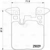 TRIALLI PF4013 PF 4013_колодки тормозные дисковые задние M Sport кмп. с датч.!\ BMW 1 F20 11&gt;