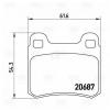 TRIALLI PF4055 PF 4055_колодки дисковые задние!\ MB W201 2.3/2.5 16V 84-93/W124 2.0-3.0TD 84-93