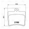 TRIALLI PF4056 PF 4056_колодки дисковые задние!\ MB W202 1.8/2.0D/2.5D/TD 93-01