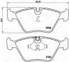 TRIALLI PF4070 PF4070_колодки дисковые передн.! с антискрип. пластинами\ BMW E34 1.8-2.5TDs 89-95/E32 3.0-5.0 86-94