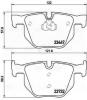TRIALLI PF4143 PF 4143_колодки тормозные дисковые задние в компл. с датчиком!\ BMW X5 E70 07&gt;