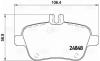 TRIALLI PF4145 PF 4145_колодки дисковые задние! 106x59x19\ MB W176/W246/C117/X156/Infiniti Q30