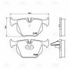 TRIALLI PF4155 PF 4155_колодки дисковые задние!\ BMW X5 E53 all/X3 all, Land Rover RangeR all 02&gt;