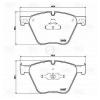 TRIALLI PF4187 Колодки торм. диск. перед. BMW 5 GT (F07) (08-) / 7 (F01-04) (10-) (PF 4187)