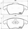 TRIALLI PF4199 Колодки торм. для а/м Peugeot 208 (12-)/308 (07-) диск. перед. (PF 4199)
