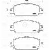 TRIALLI PF4229 PF 4229_колодки дисковые передние! с антискрипными пластинами\ Honda Hr-V 1.5i/1.6D 15&gt;
