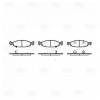 TRIALLI PF4238 PF 4238_колодки дисковые передние! с антискр. пл.\ Jeep Grand Cherokee 4.0/4.7/2.7CRTi/3.0TD 99-02