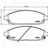 TRIALLI PF4239 PF 4239_колодки дисковые передние! \ Jeep Grand Cherokee III/Commander 3.0-5.7 V8 05&gt;