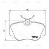 TRIALLI PF4269 PF 4269_колодки дисковые передние!\ BMW E30 1.6i-2.3i/2.4D/TD 82-92, MB W201 1.8-2.5D 82-93