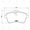 TRIALLI PF4271 PF 4271_колодки дисковые передние!\ MB W169 2.0CDi OM640.941 04&gt; /W245 1.8CDi OM640.940 05&gt;