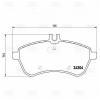 TRIALLI PF4273 PF 4273_колодки дисковые передние! с антискр. пл.\ MB W204/S204/C204/W212/S212/A207 1.8-3.0/CDi 07&gt;
