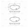 TRIALLI PF4275 PF 4275_колодки дисковые передние!\ MB W211 2.0-2.4/2.0CDi/2.7CDi 02&gt;